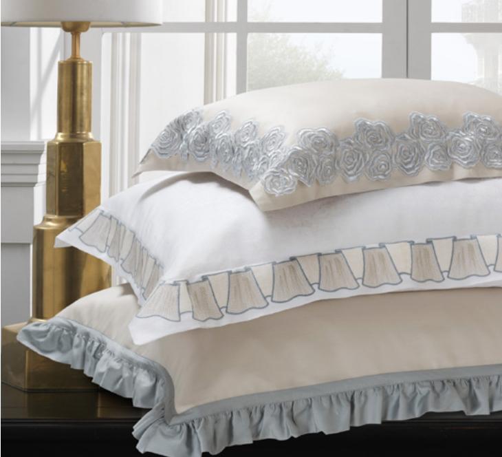 Olimpia Embroidery Bedding by Dea Linens