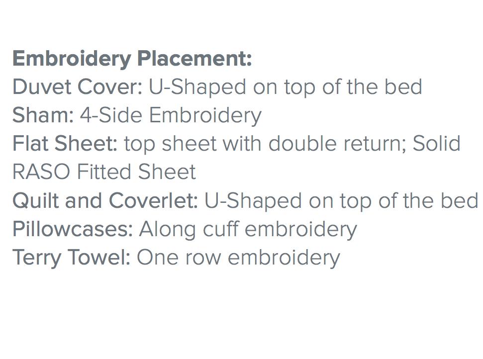 Panama Embroidery Bedding by Dea Linens