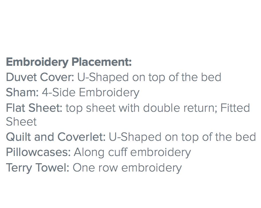 Vanessa Embroidery Bedding by Dea Linens