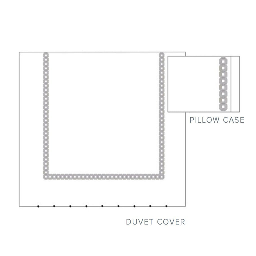 Versilia Embroidery Bedding by Dea Linens