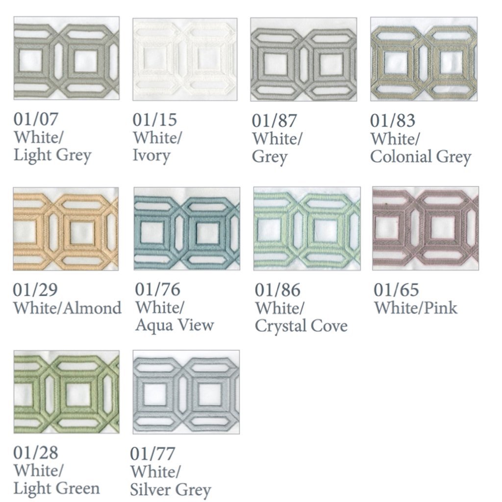 Versilia Embroidery Bedding by Dea Linens