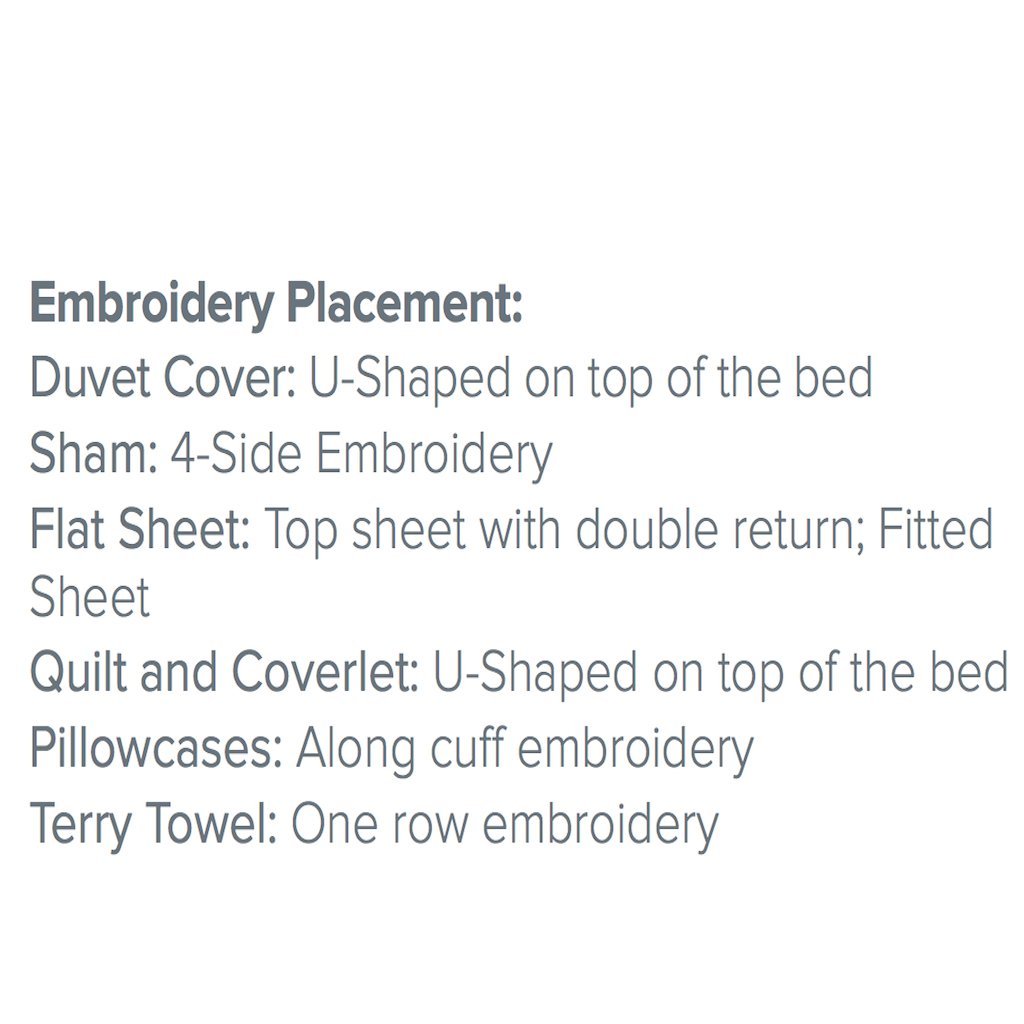 Versilia Embroidery Bedding by Dea Linens