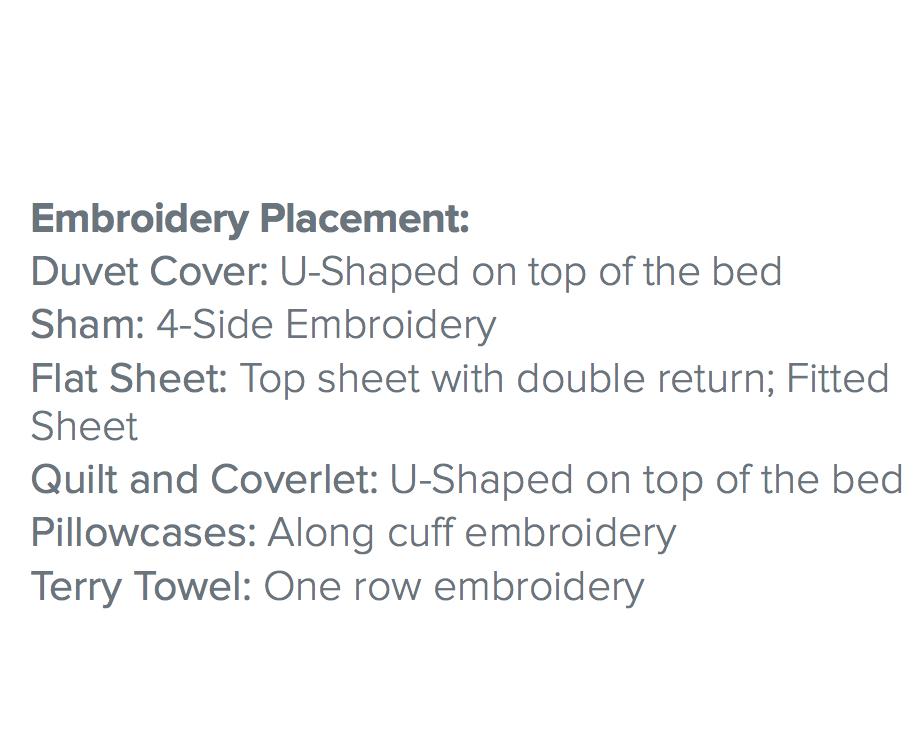 Vicky Embroidery Bedding by Dea Linens