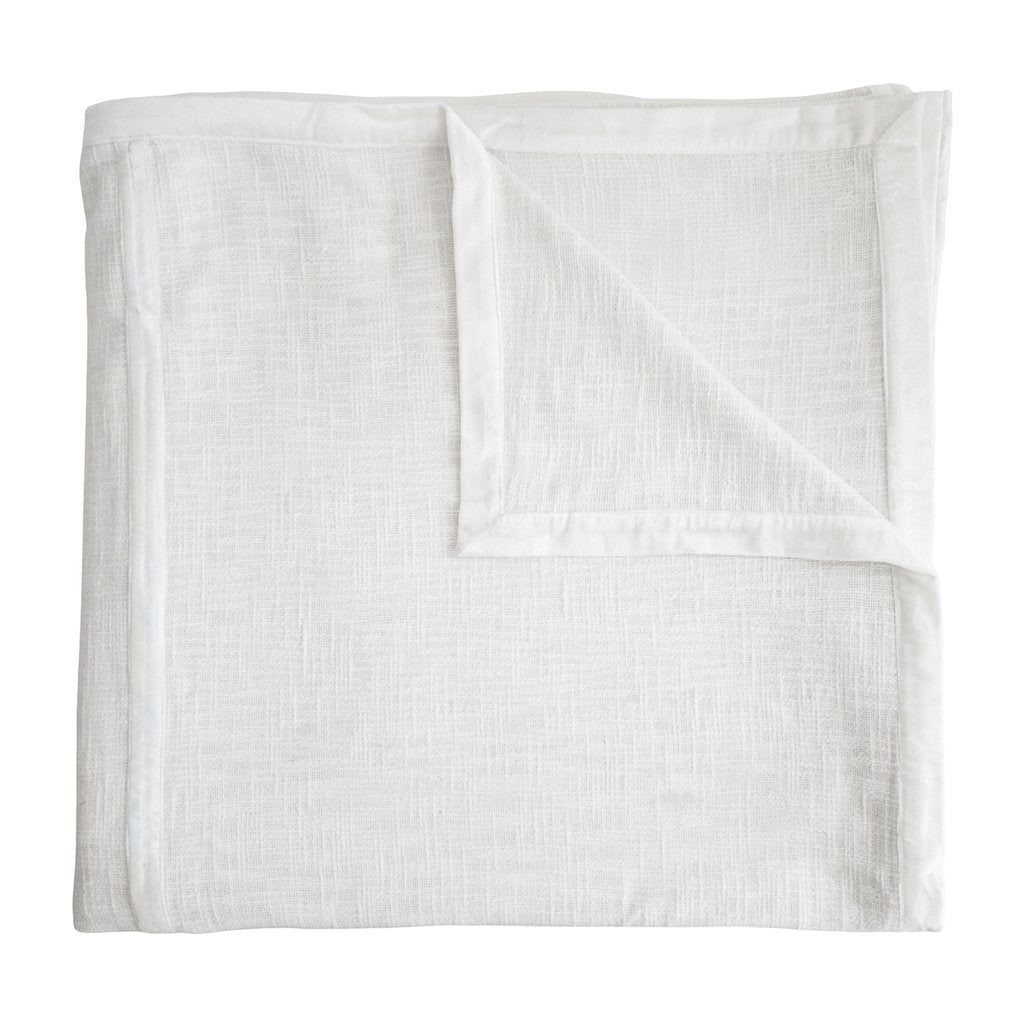 Chunky Weave White Coverlet by Kevin O'Brien Studio