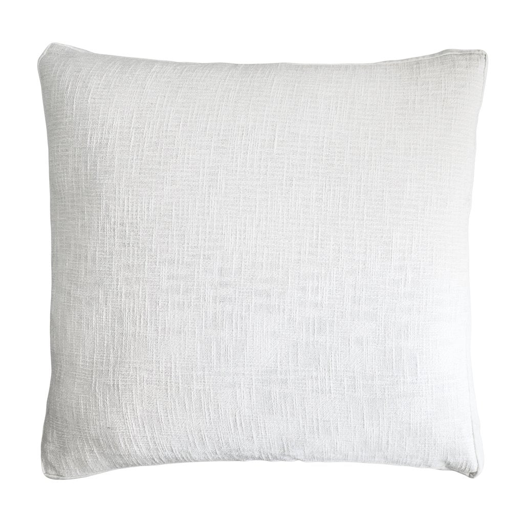 Chunky Knit White Euro Sham by Kevin O'Brien Studio