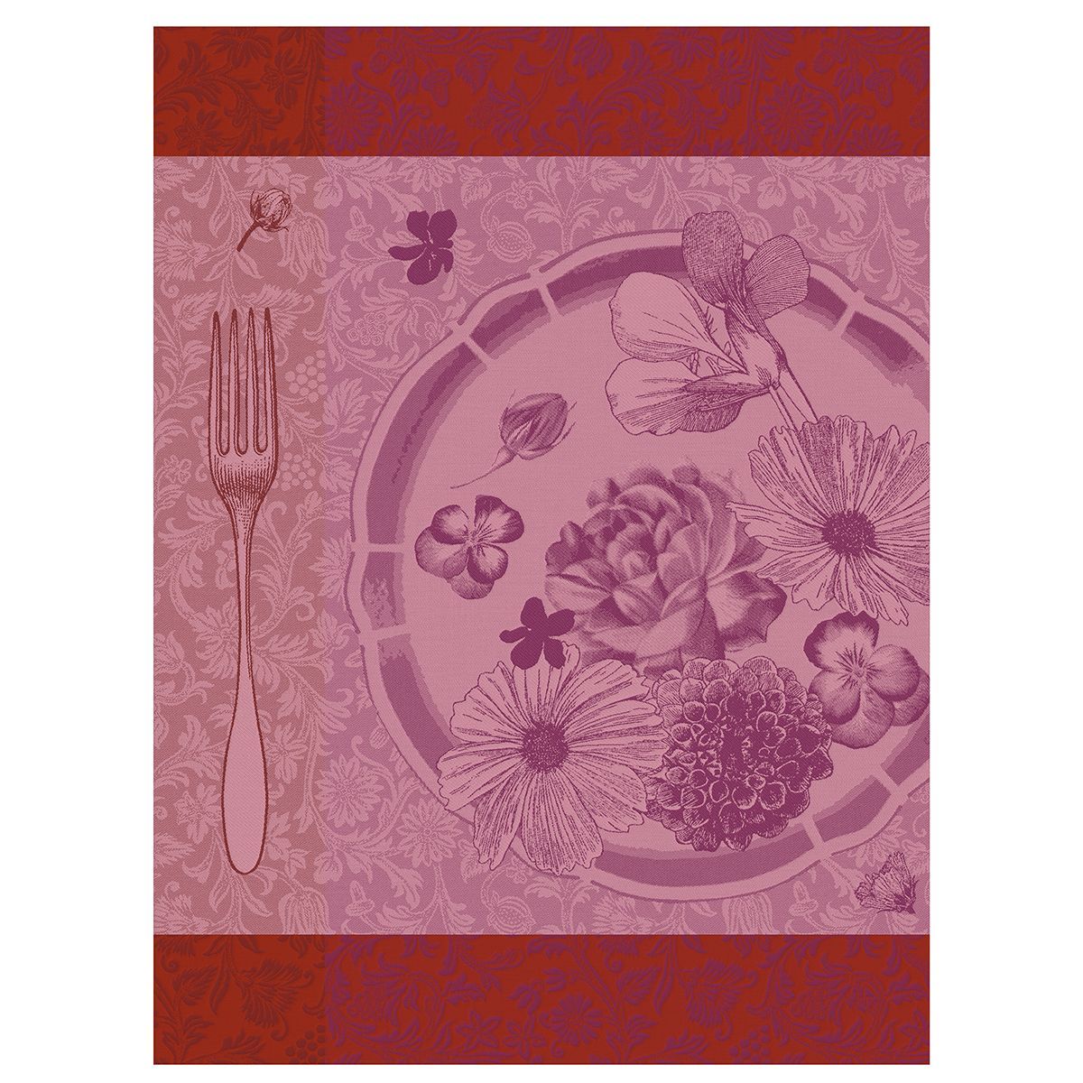 Fleurs À Croquer Flower Tea Towels by Le Jacquard Français