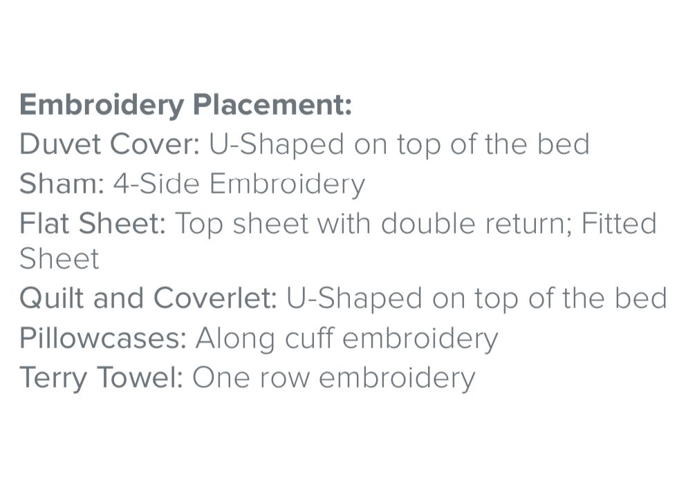 Minerva Embroidery Bedding by Dea Linens