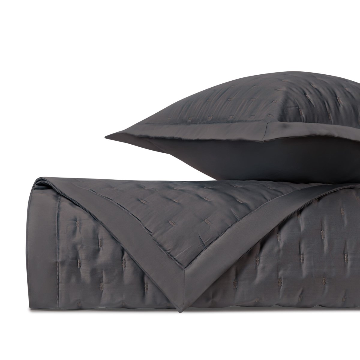 Fil Coupe Quilted Grisaglia Gray by Home Treasures