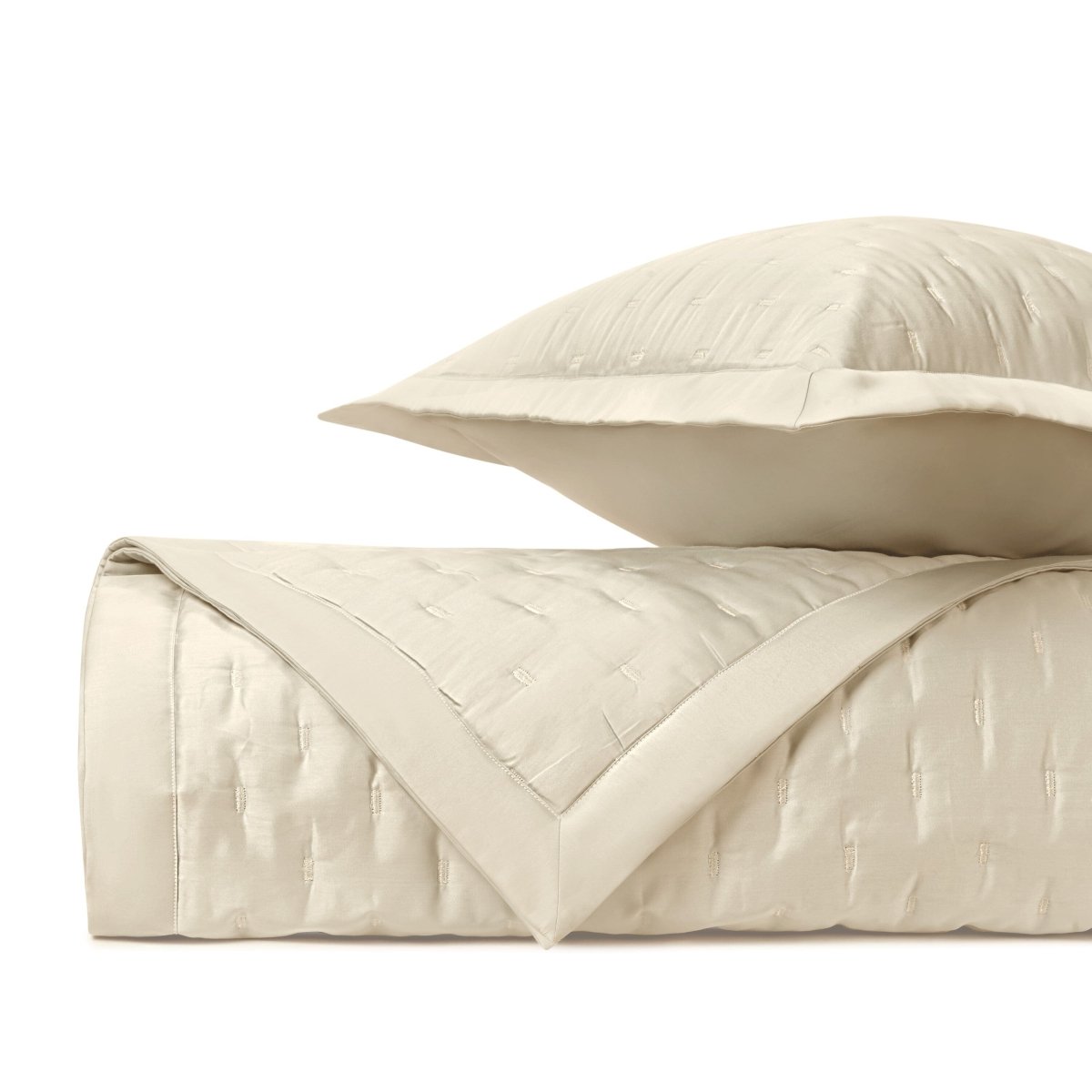 Fil Coupe Quilted Ivory by Home Treasures