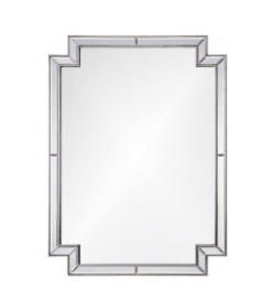 Distressed Silver Leaf Framed Mirror by Mirror Home