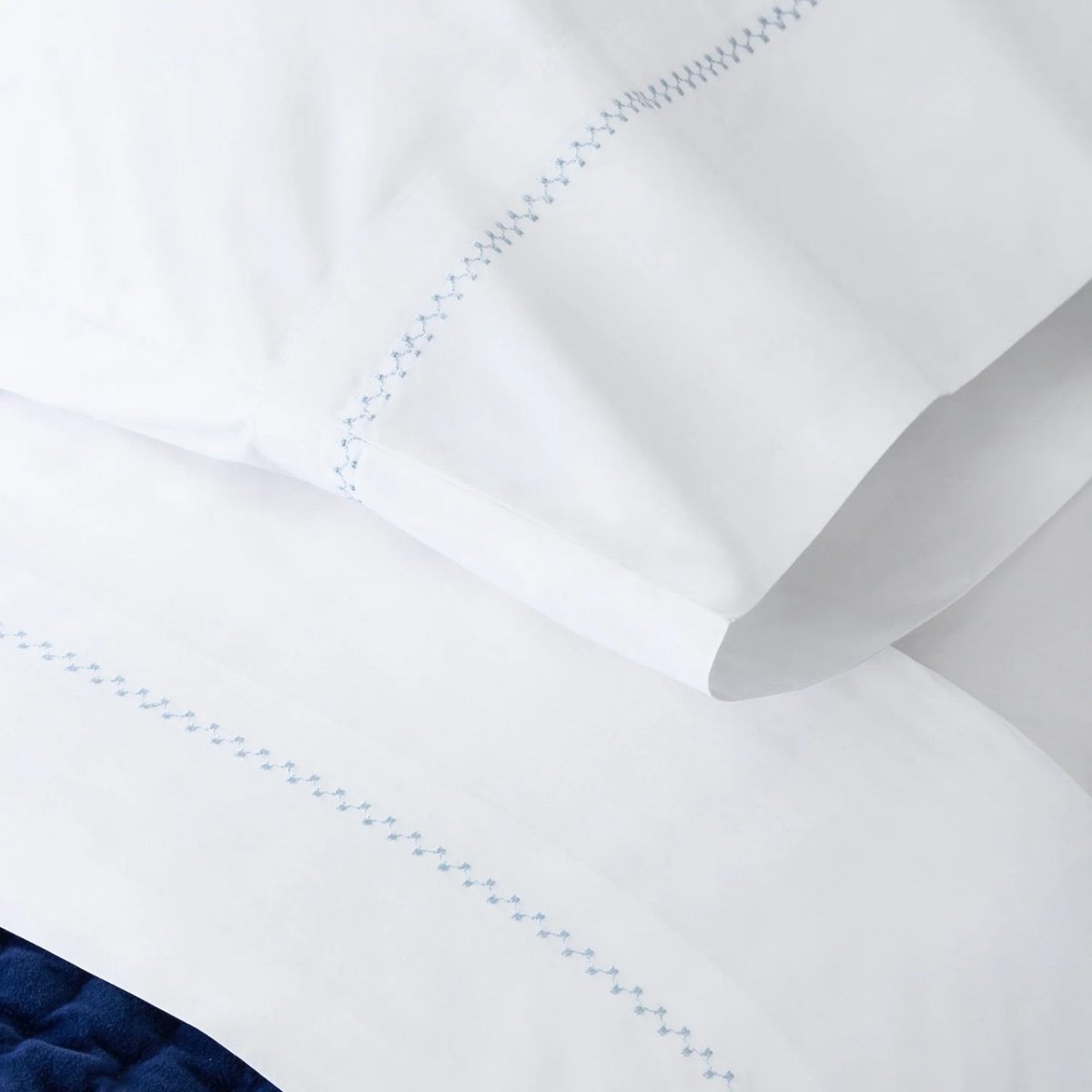 Anketi Light Indigo Organic Cotton Sheets by John Robshaw
