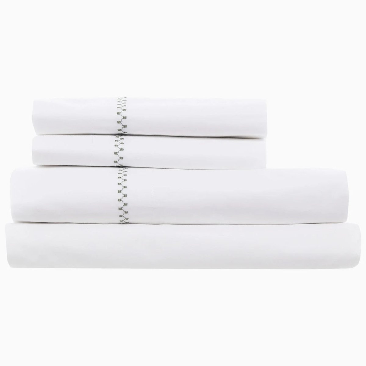 Anketi Sage Green Organic Cotton Sheet Set by John Robshaw