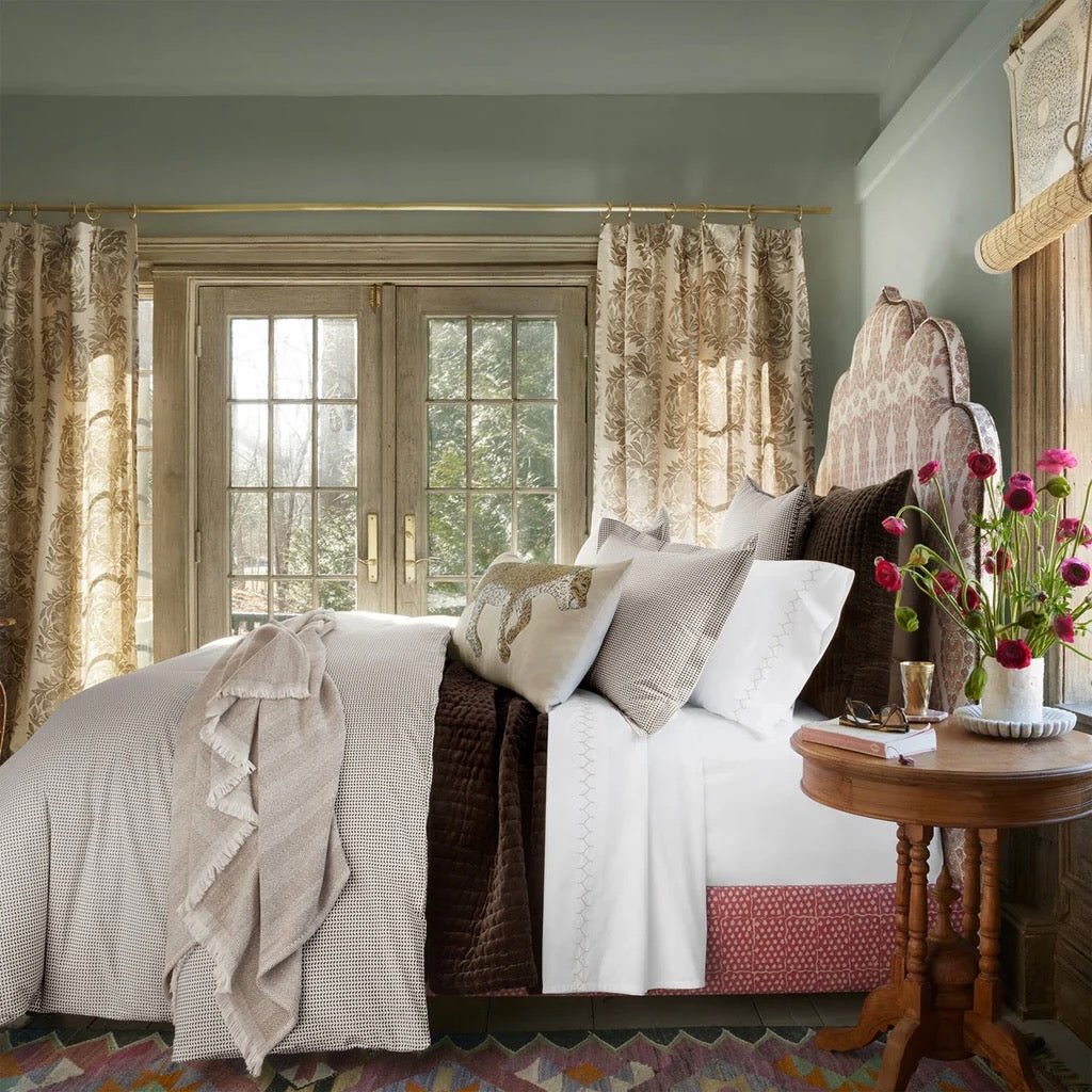 Cinde Coffee Organic Duvet Covers and Shams by John Robshaw