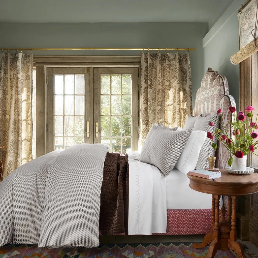 Cinde Coffee Organic Duvet Covers and Shams by John Robshaw