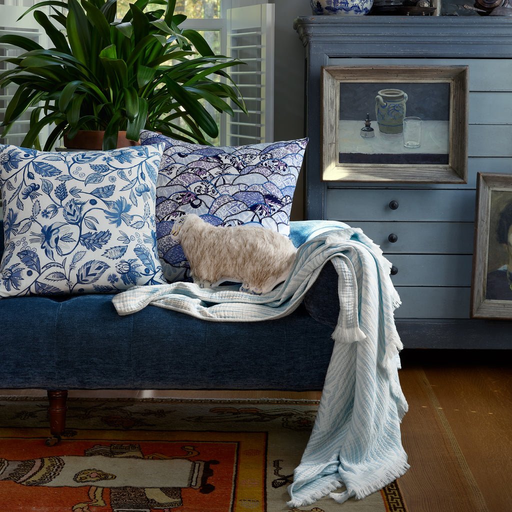 Lavana Hand Painted Decorative Pillow by John Robshaw