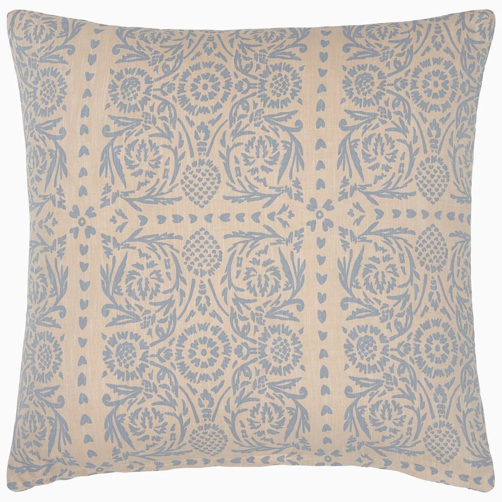 Raisa Slate Cotton Chambray Reversible Quilts by John Robshaw