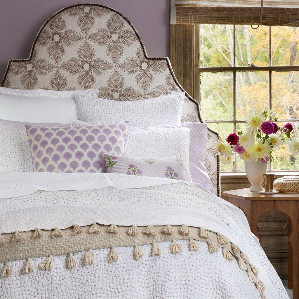 Stitched Lavender Sheet Sets by John Robshaw