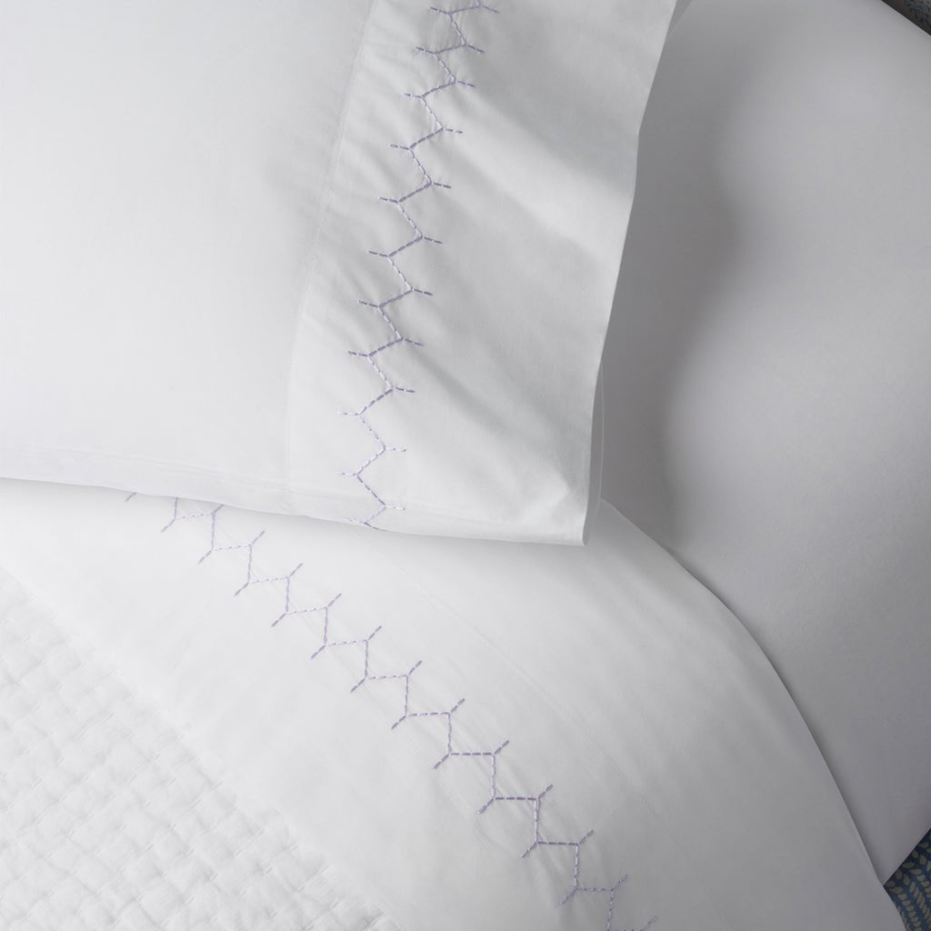 Stitched Lavender Sheet Sets by John Robshaw