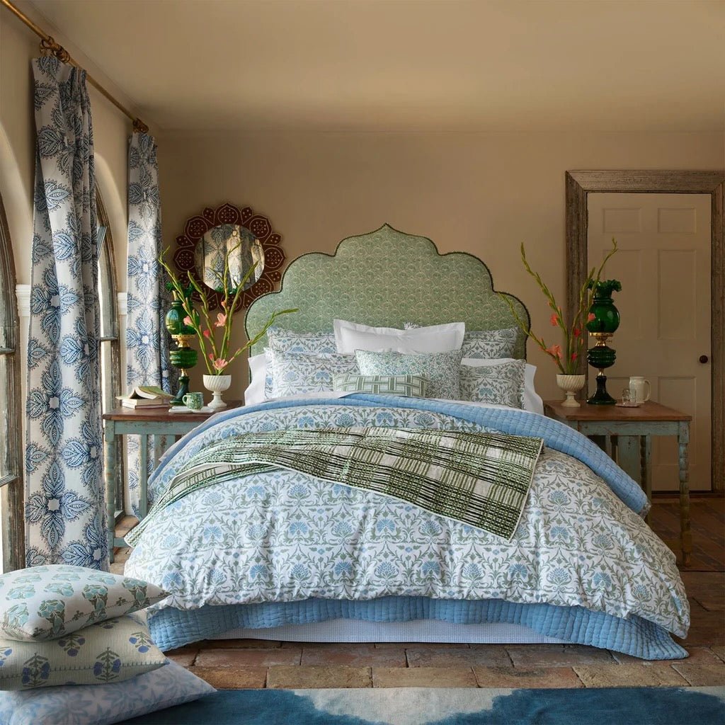 Vidya Leaf Organic Duvet Covers and Shams by John Robshaw