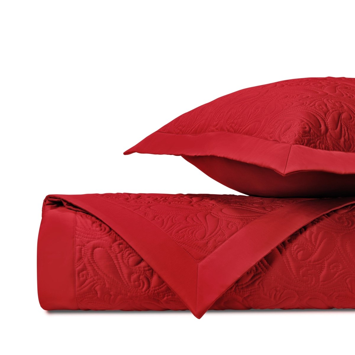 Kashmir Quilted Bright Red by Home Treasures