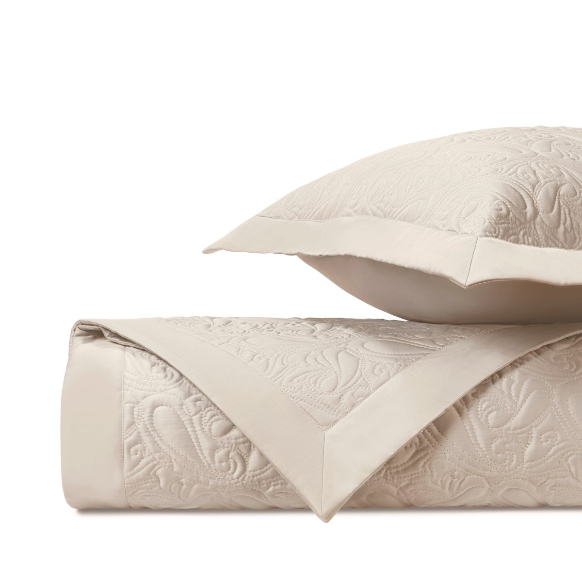 Kashmir Quilted Ecru by Home Treasures