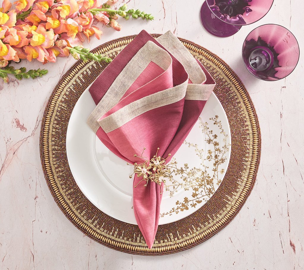 Dip Dye Napkin in Berry & Plum Set of 4 by Kim Seybert