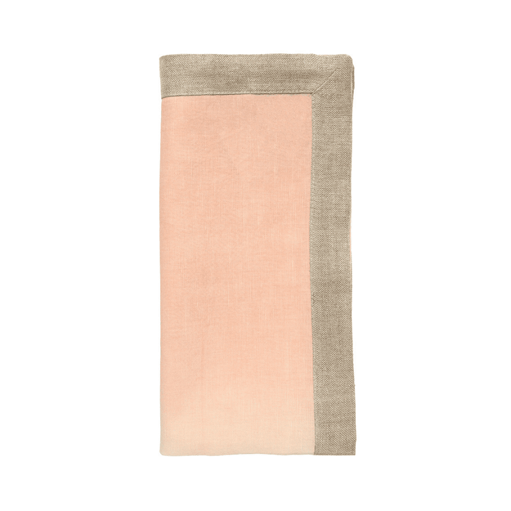 Dip Dye Napkin in Blush & Gold Set of 4 by Kim Seybert