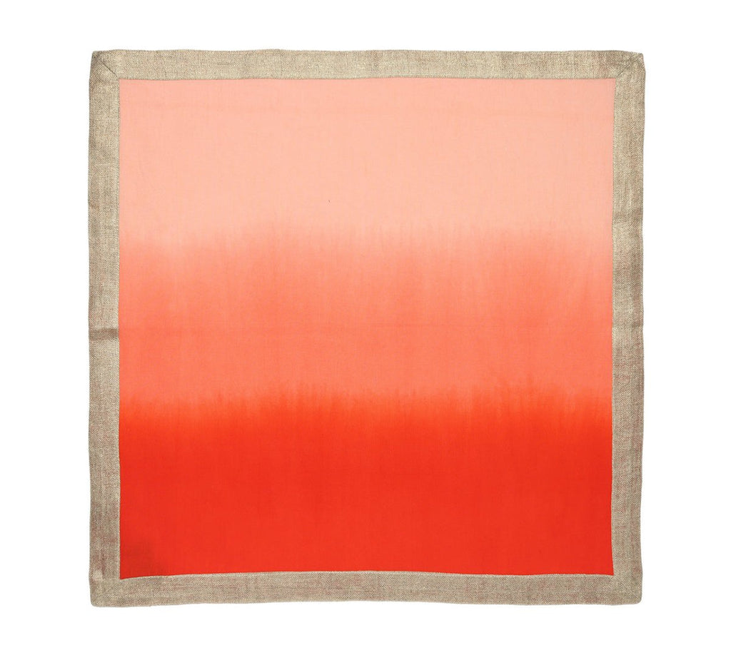 Dip Dye Napkin in Coral & Salmon Set of 4 by Kim Seybert