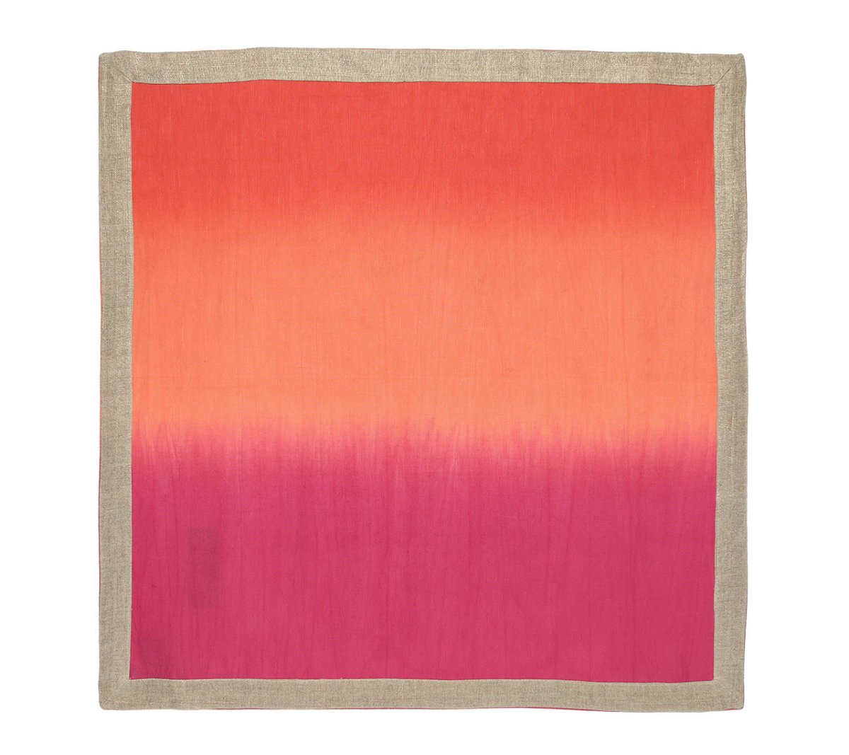Dip Dye Napkin in Fuchsia & Orange Set of 4 by Kim Seybert