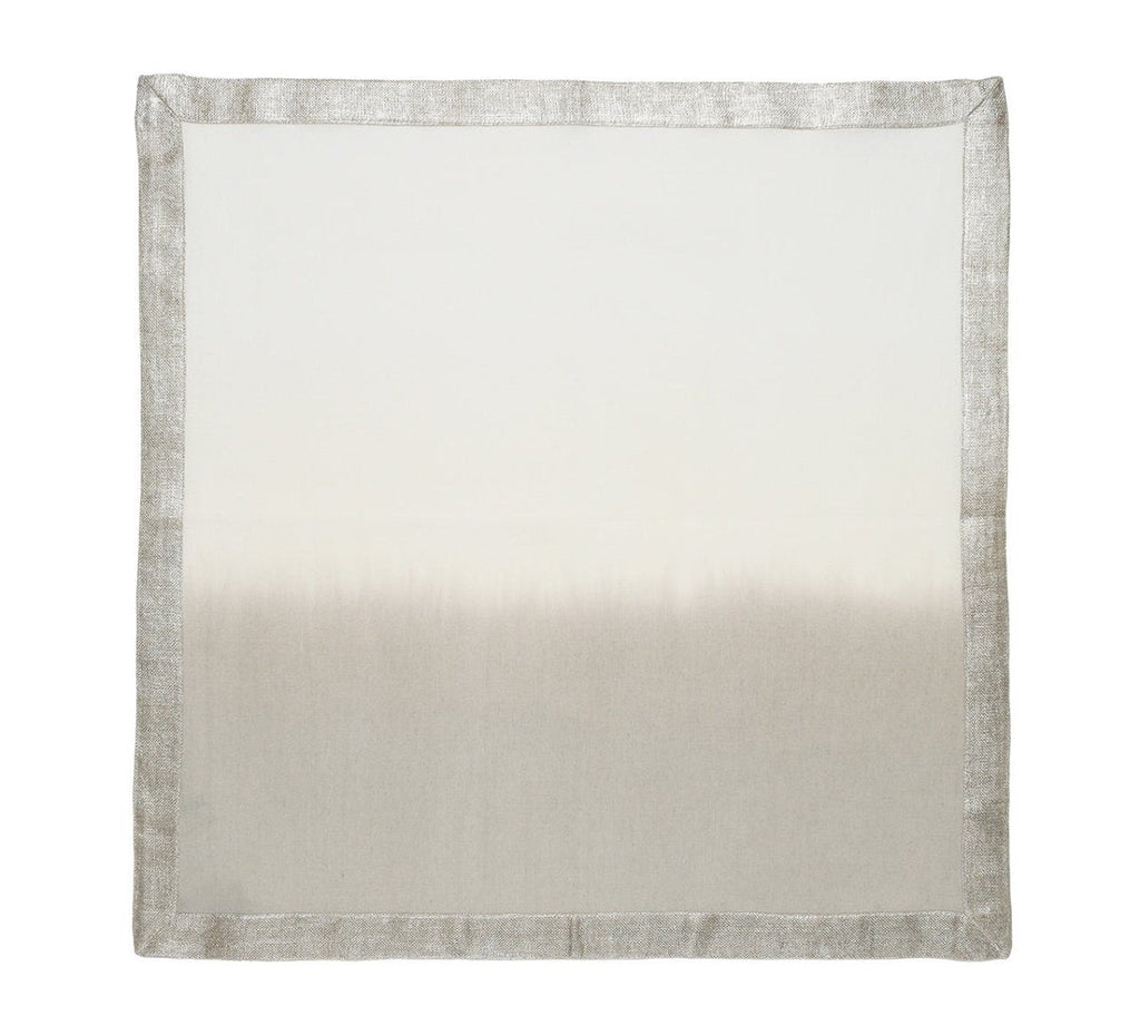 Dip Dye Napkin in Gray & Silver Set of 4 by Kim Seybert