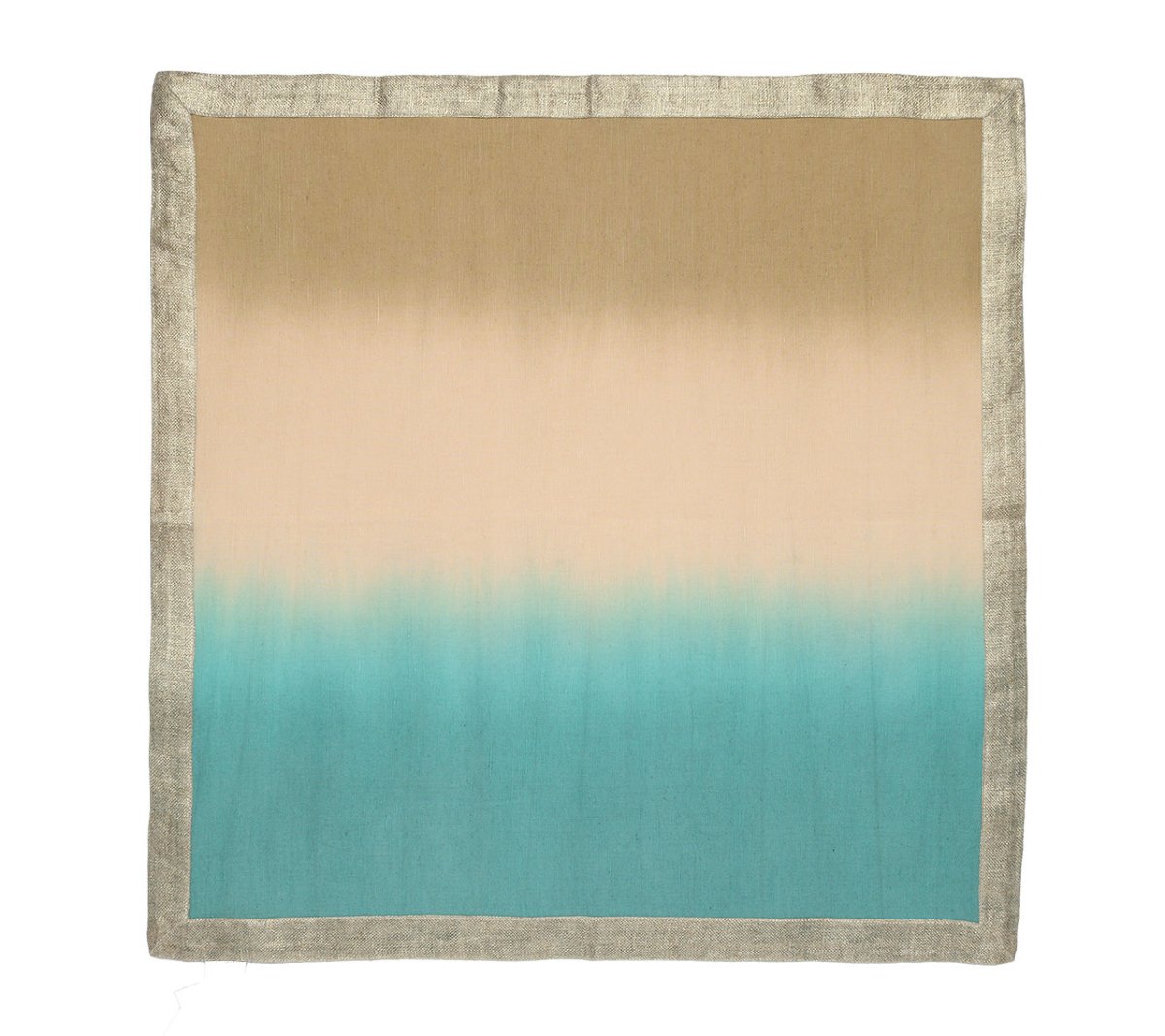 Dip Dye Napkin in Natural & Seafoam Set of 4 by Kim Seybert