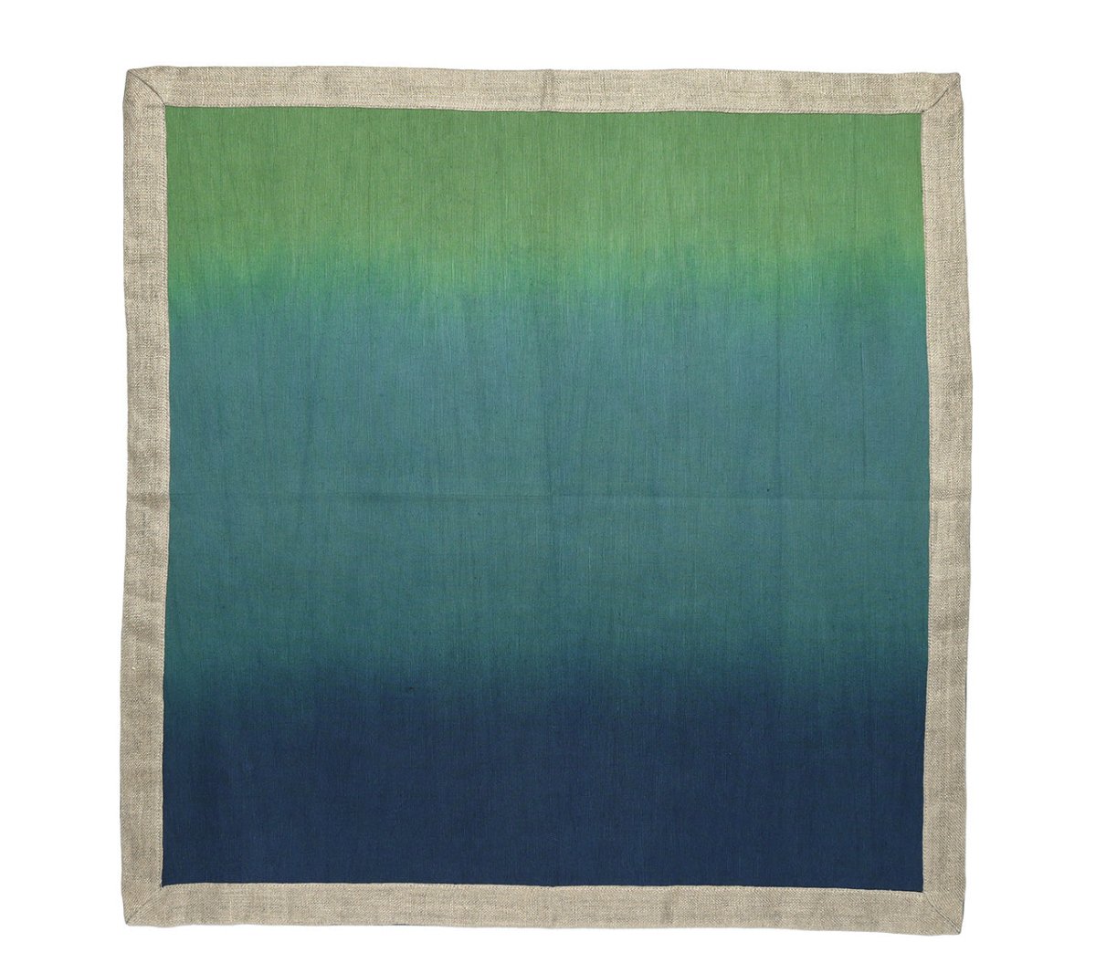 Dip Dye Napkin in Navy & Green Set of 4 by Kim Seybert