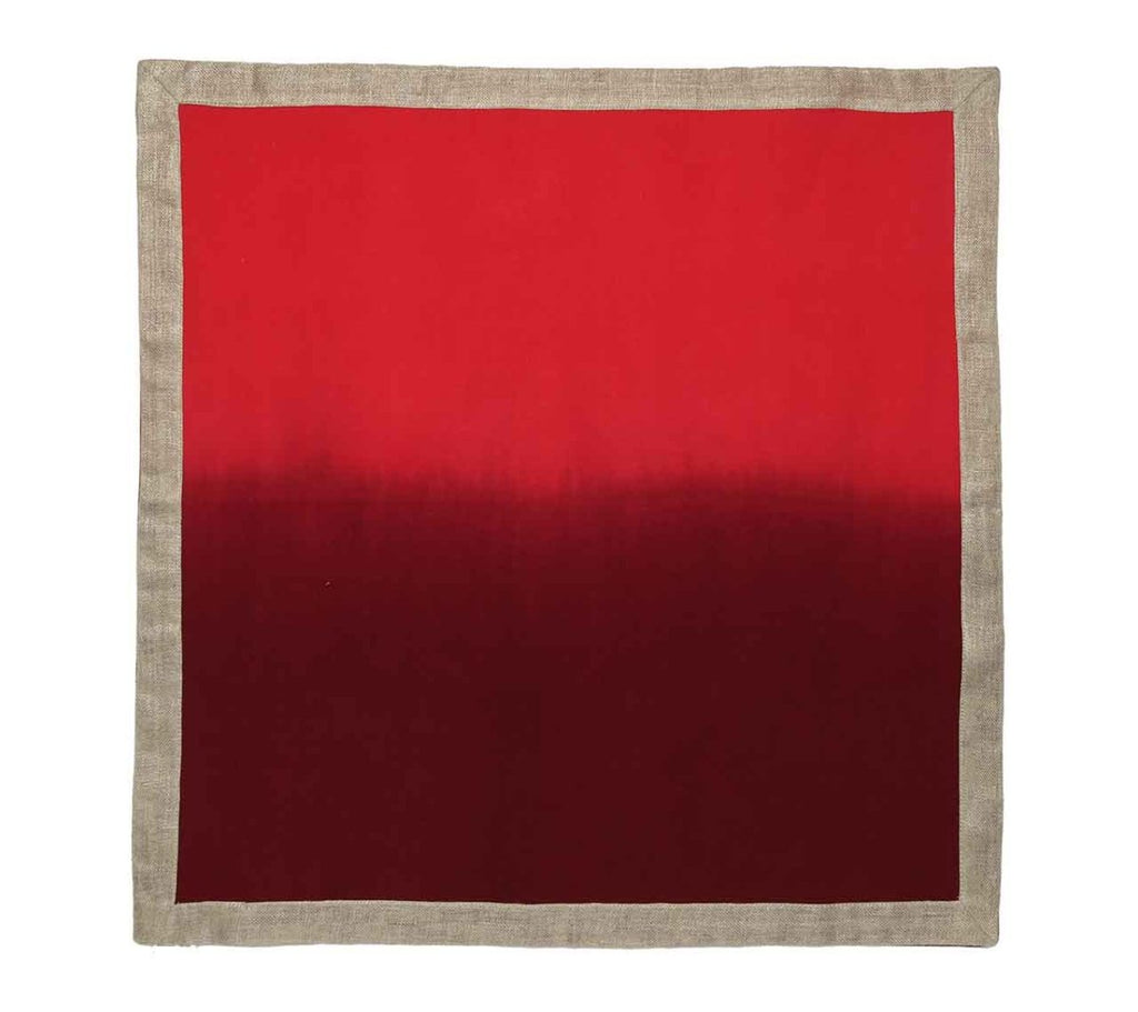 Dip Dye Napkin in Red & Burgundy Set of 4 by Kim Seybert