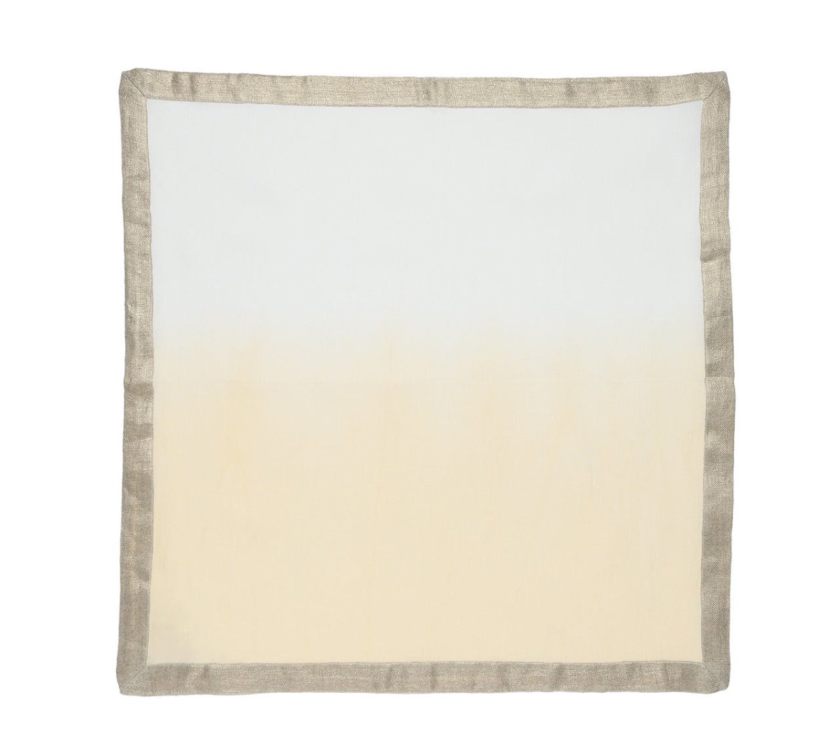 Dip Dye Napkin in White & Beige Set of 4 by Kim Seybert