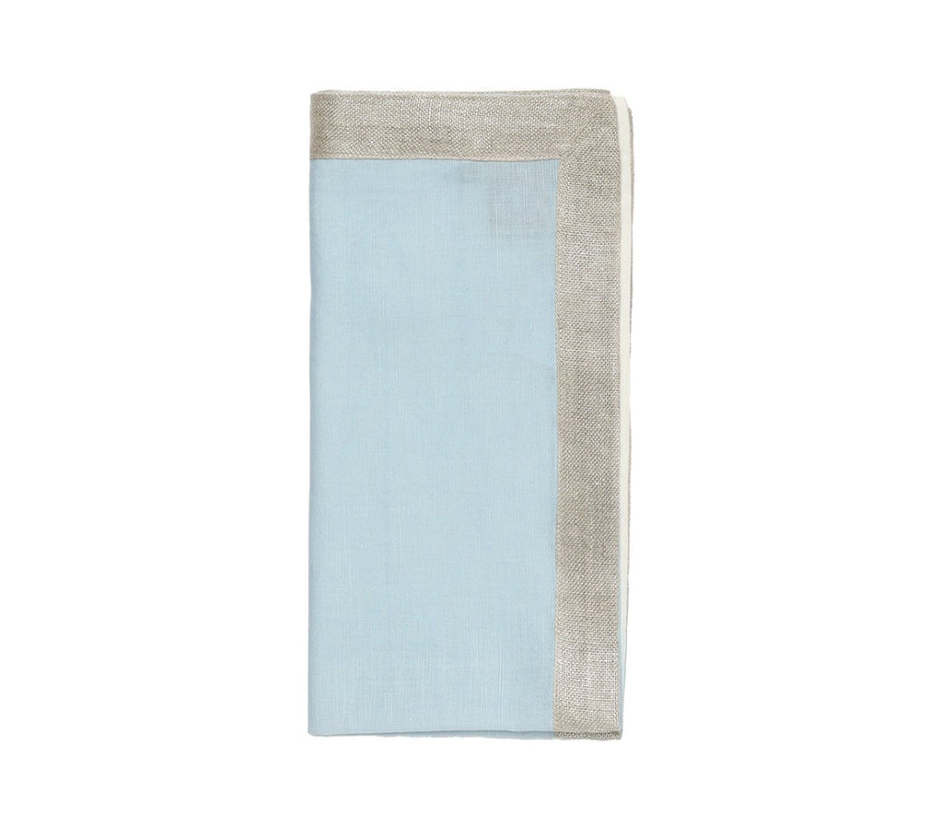 Dip Dye Napkin in White & Periwinkle Set of 4 by Kim Seybert