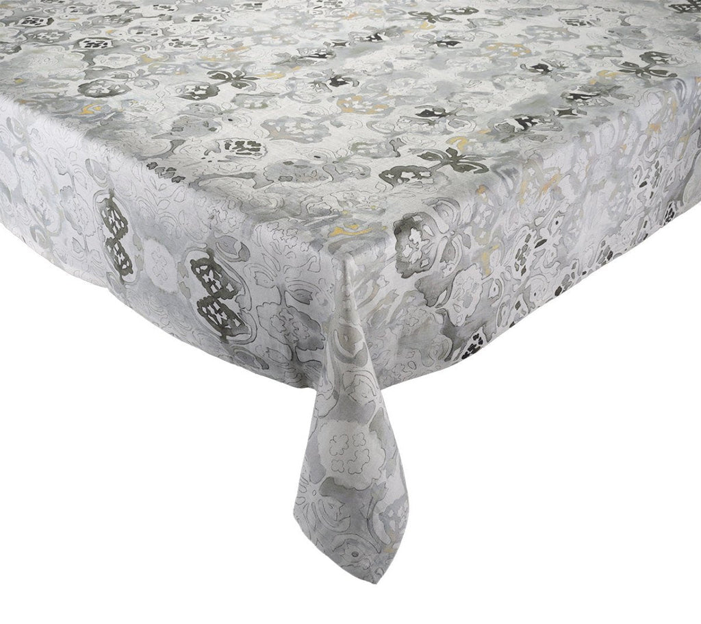 Giverny Tablecloth in Natural & Gray Kim Seybert