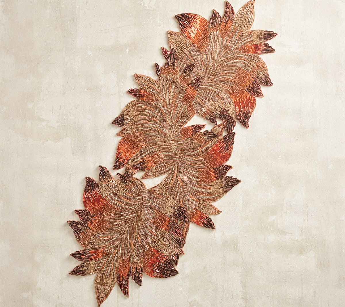 Harvest Table Runner in Brown & Orange Kim Seybert