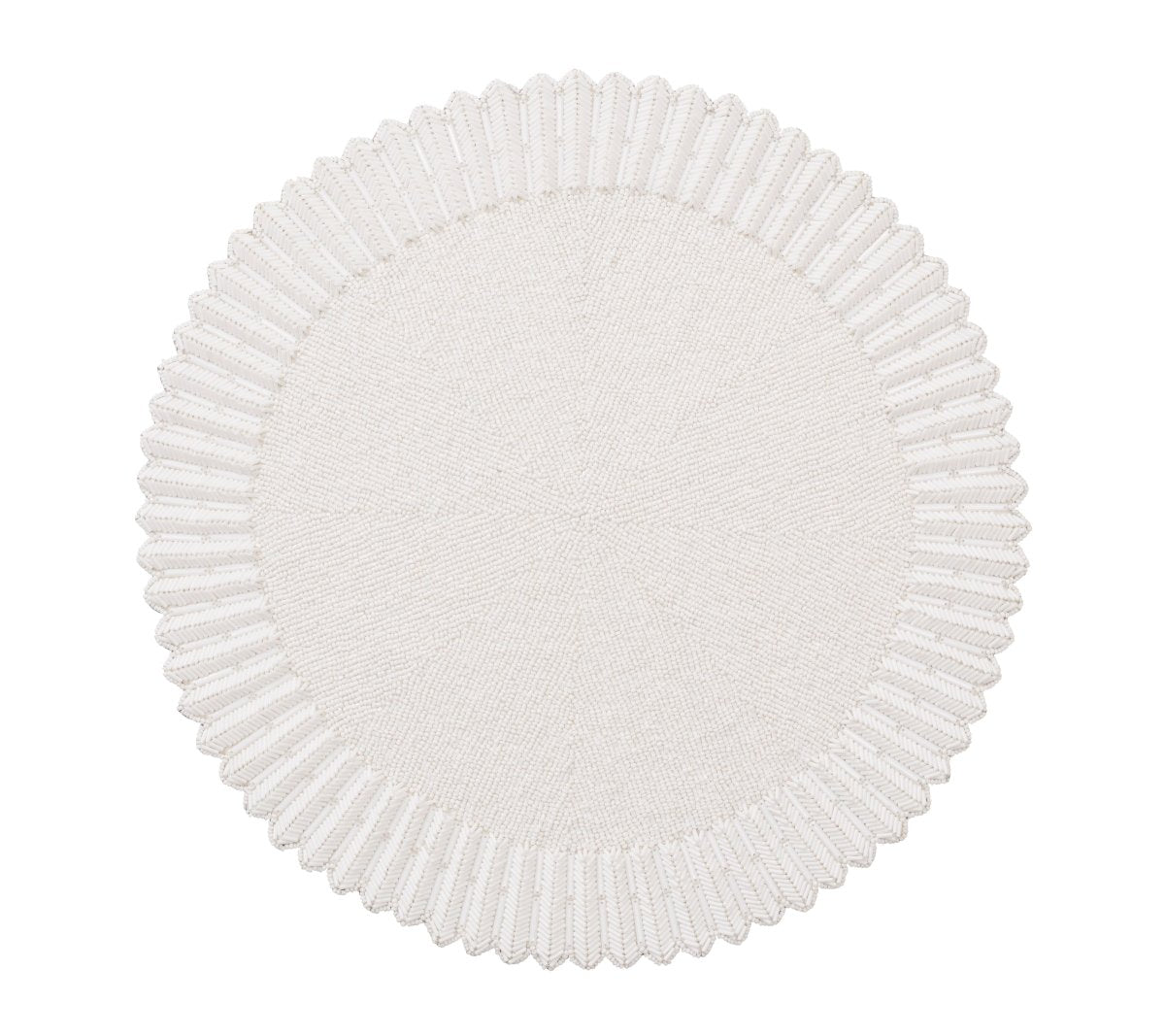 Lumina Placemat in White Set of 2 by Kim Seybert