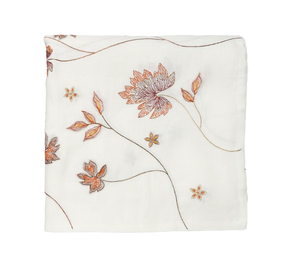 Maple Hues Tablecloth in White & Multi Kim Seybert
