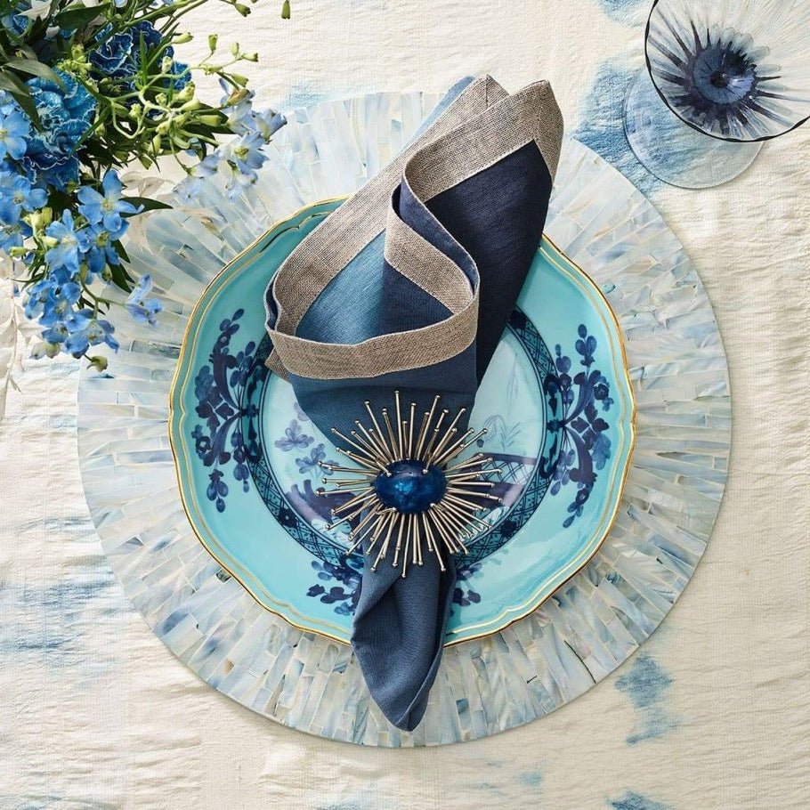 Tahiti Placemat in Periwinkle Set of 4 by Kim Seybert