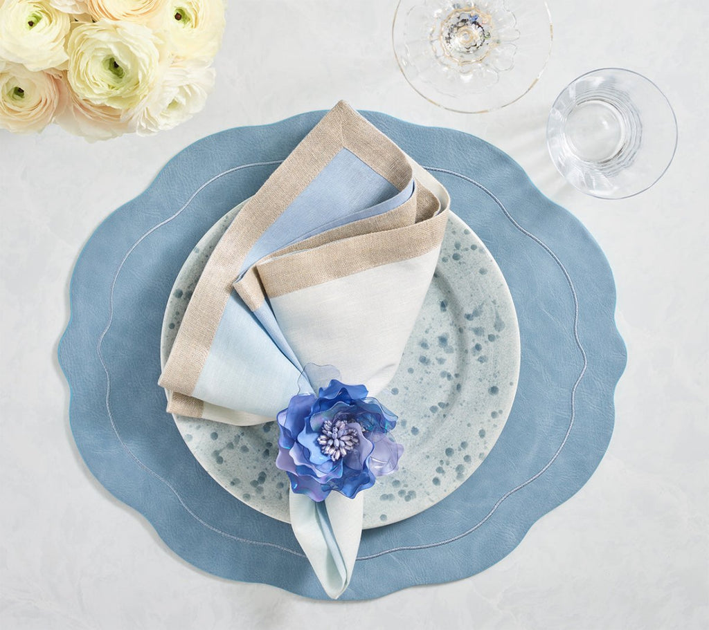 Tailored Placemat in Periwinkle by Kim Seybert