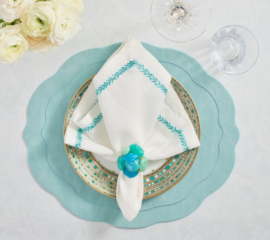 Tailored Placemat in Seafoam by Kim Seybert