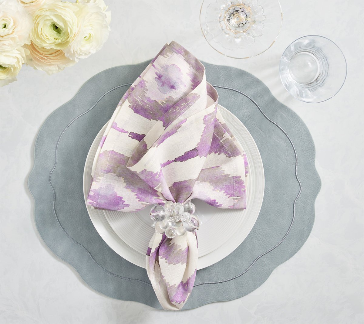 Tailored Placemat in Steel Gray by Kim Seybert