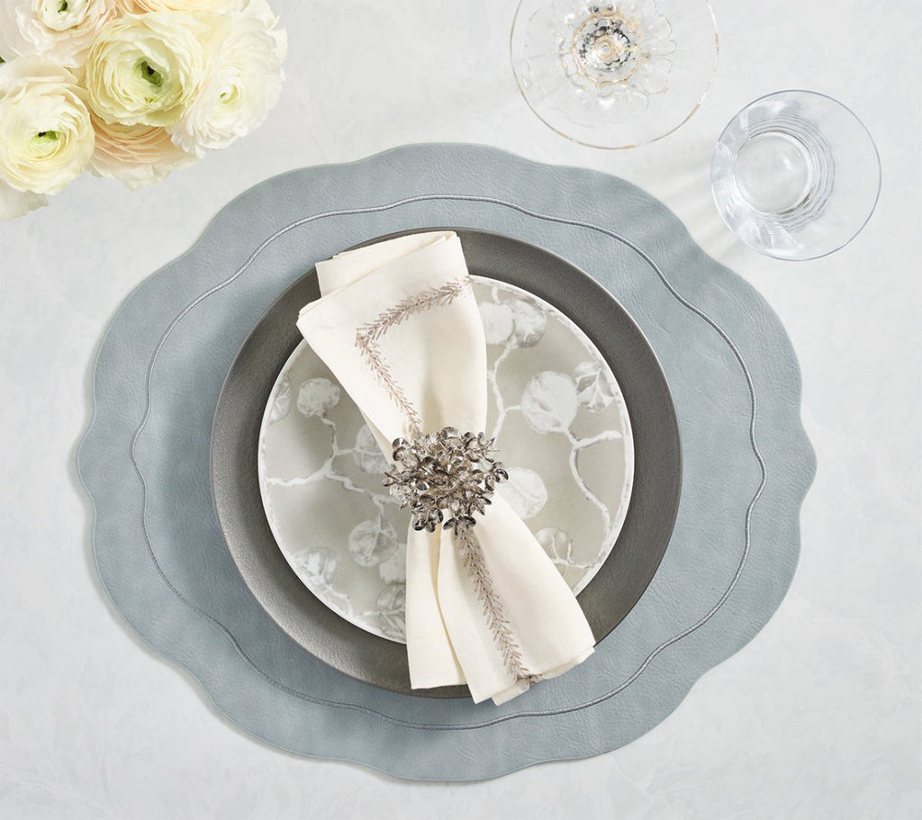 Tailored Placemat in Steel Gray by Kim Seybert