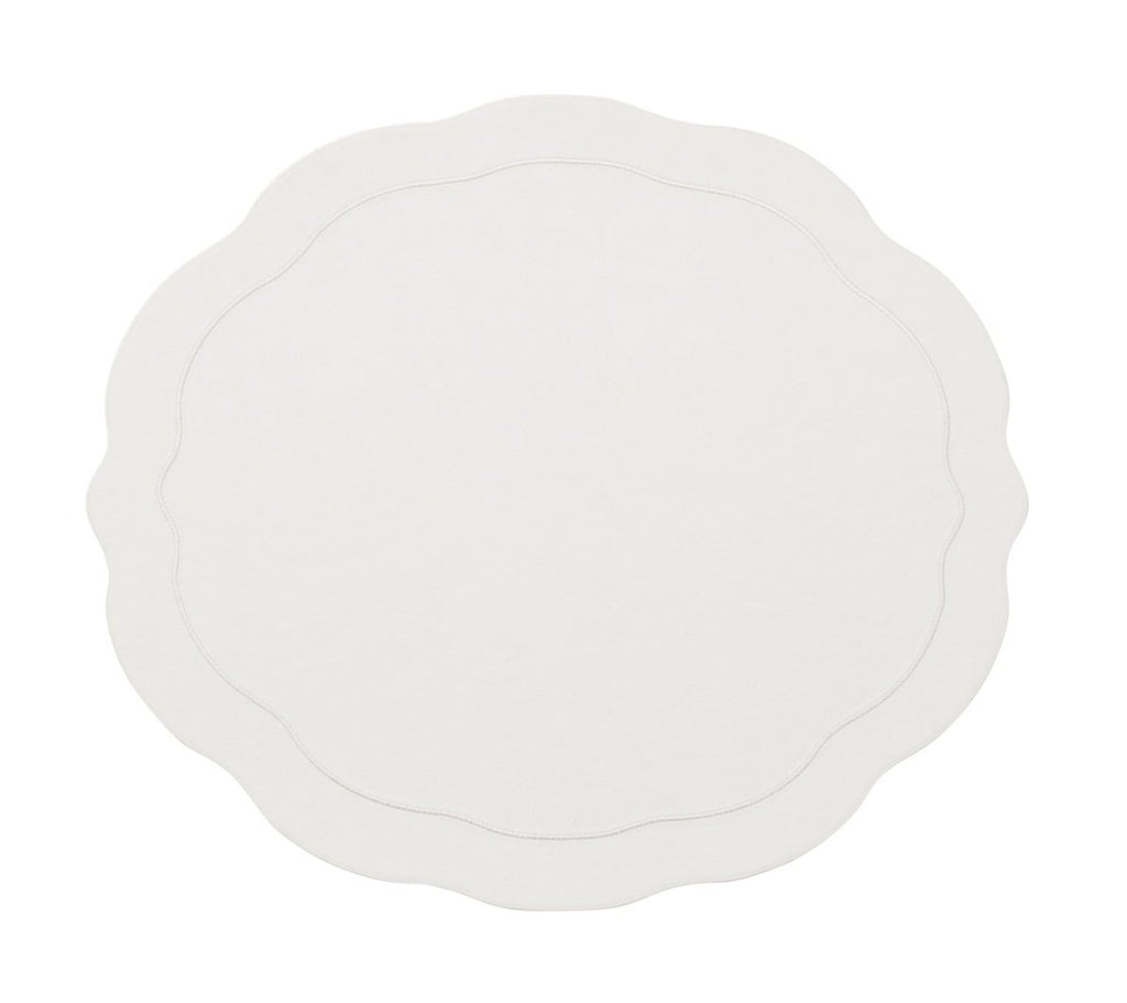 Tailored Placemat in White by Kim Seybert