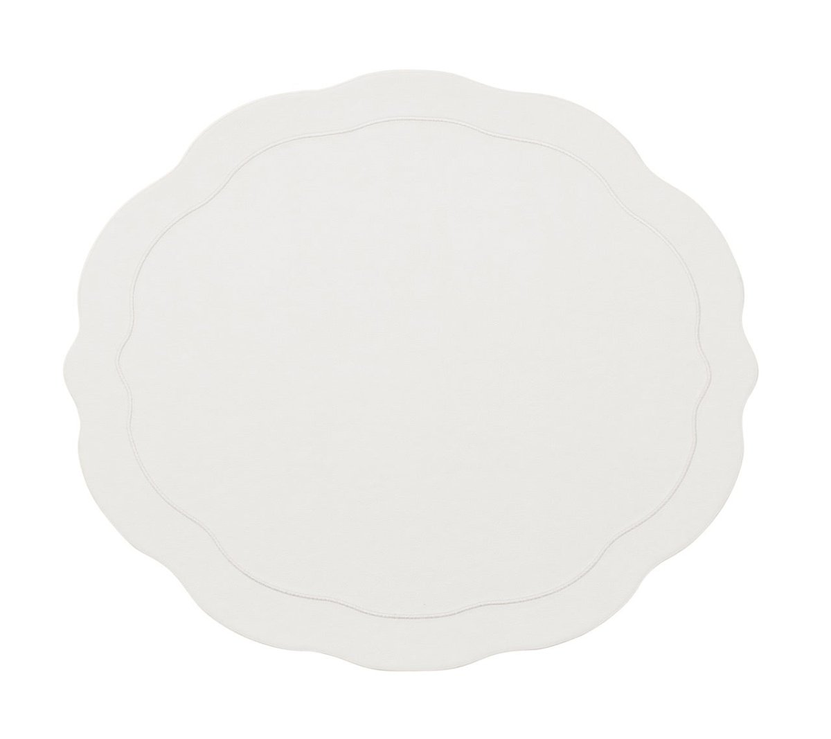 Tailored Placemat in White by Kim Seybert