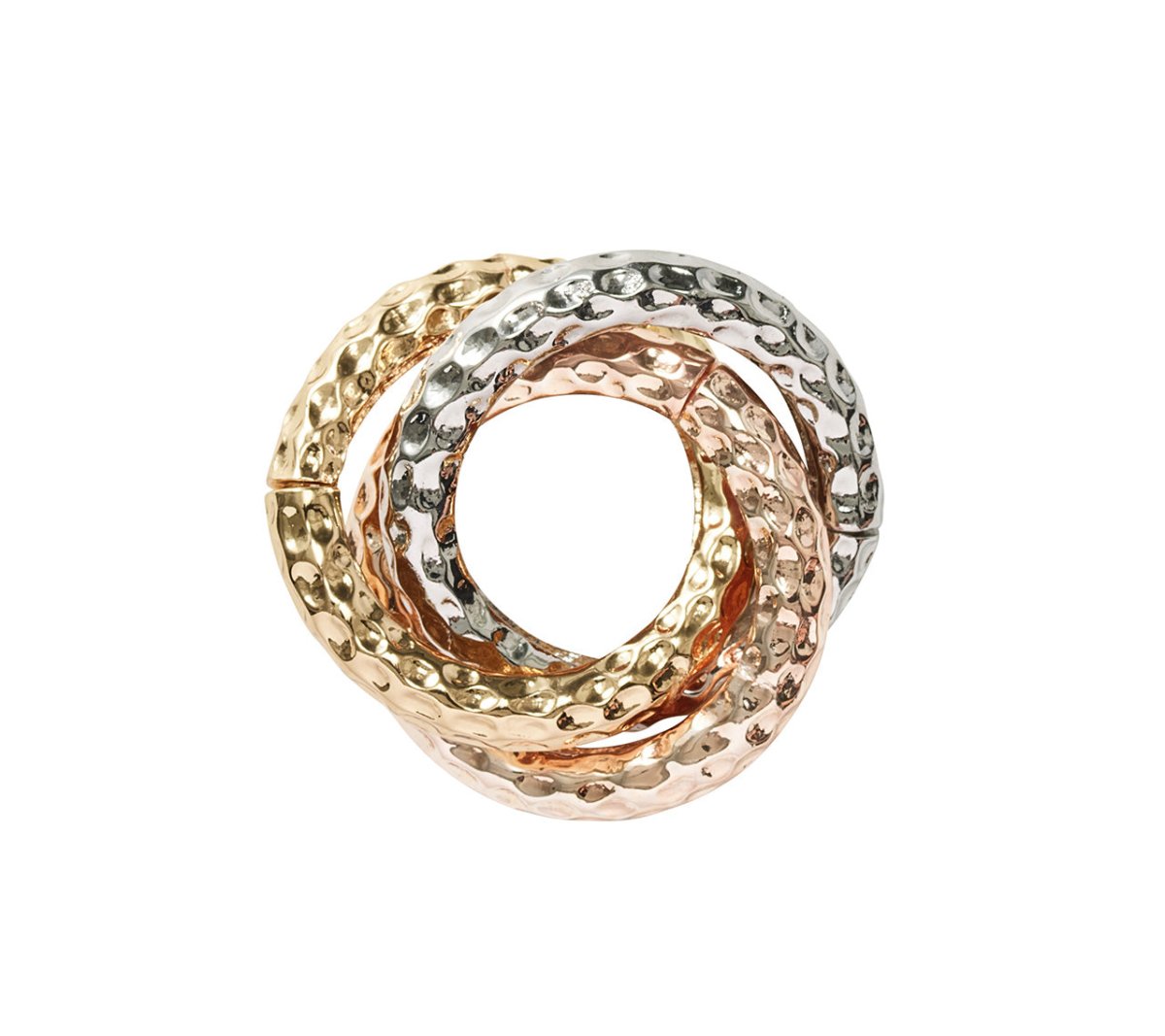 Trinity Napkin Ring in Multi Set of 4 in a Gift Box by Kim Seybert