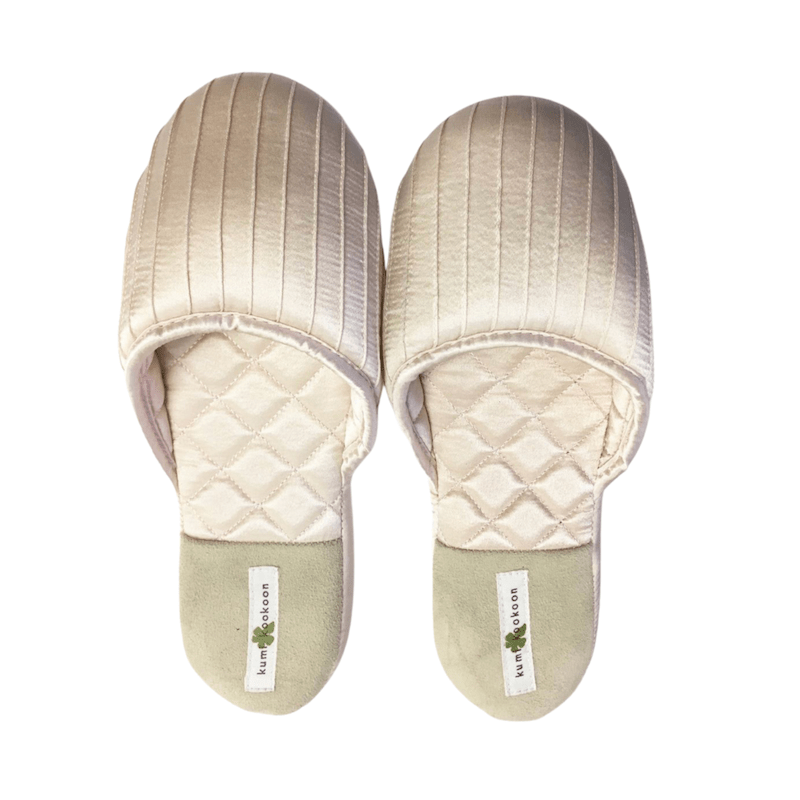 Kumi Kookoon French Pleat Silk Slippers