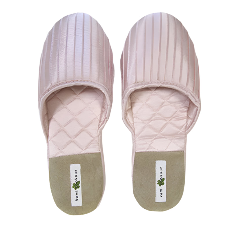 Kumi Kookoon French Pleat Silk Slippers
