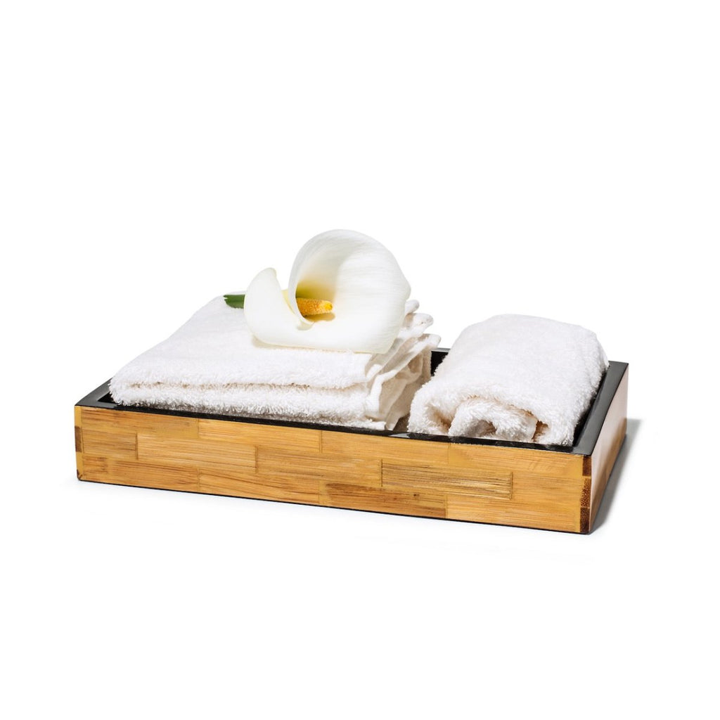 Bamboo Veneer Bath Tray